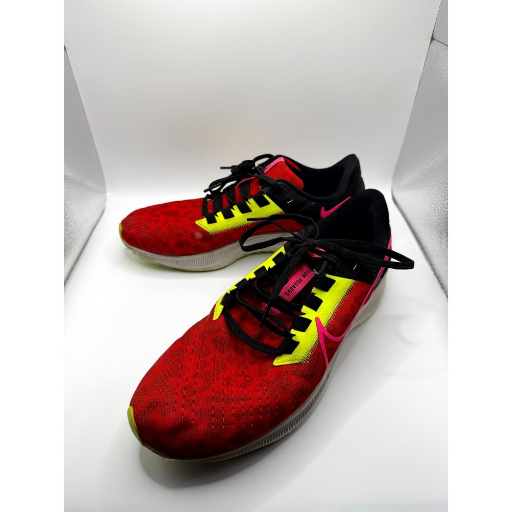 Nike Air Zoom Pegasus 38 DM8061-600 Womens 10 Sneaker Chile Red Running Shoes